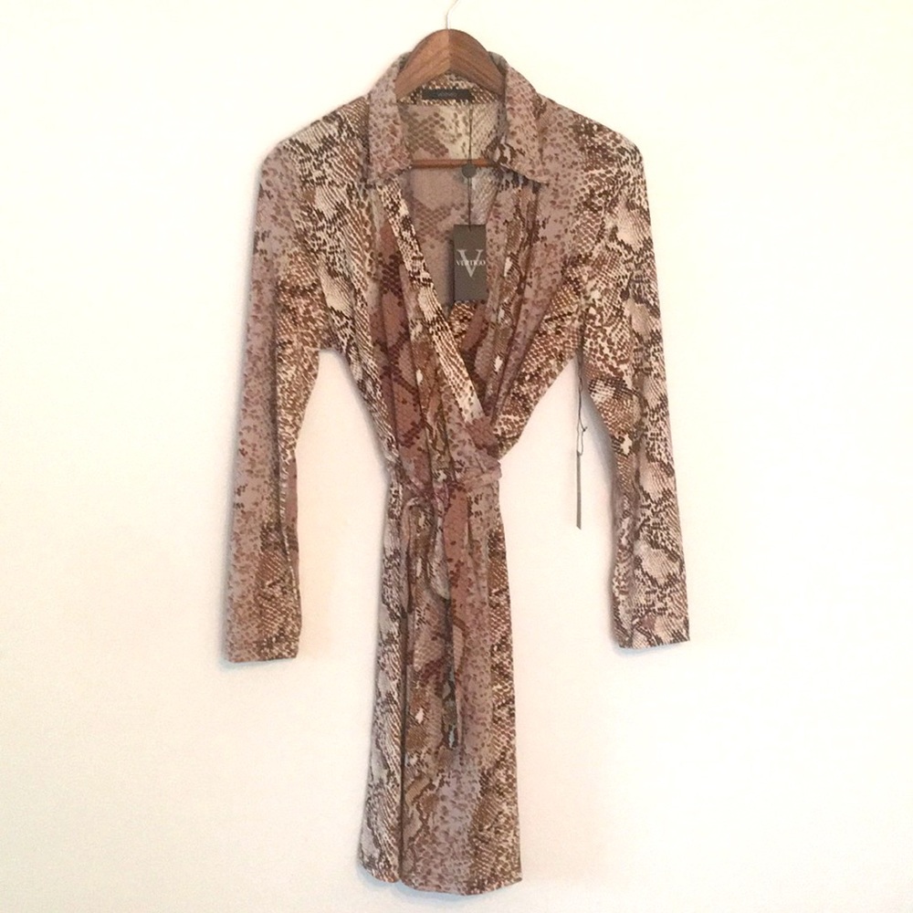 VERTIGO SNAKE SKIN PRINT DRESS. NEW. NEVER WORN.